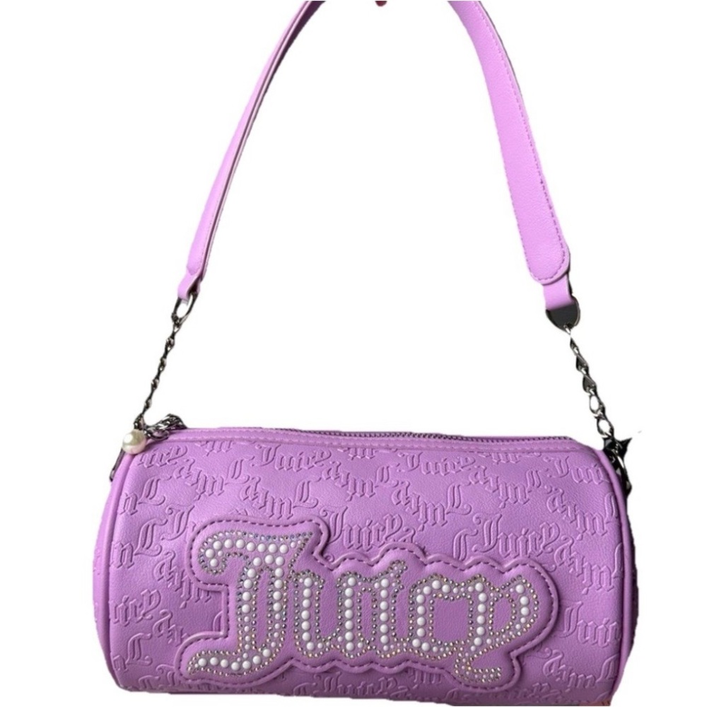 Juicy Couture String of Pearls Barrel Shoulder Bag